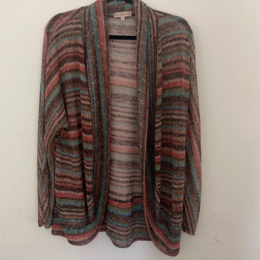 Womens Live and Let Live cardigan sweater - size XL